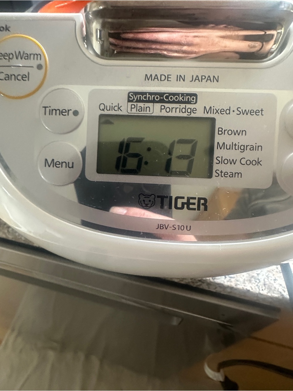 Tiger Rice Cooker / Warmer - White - Picture 4 of 4